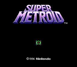 Super Metroid B2-TW Title Screen